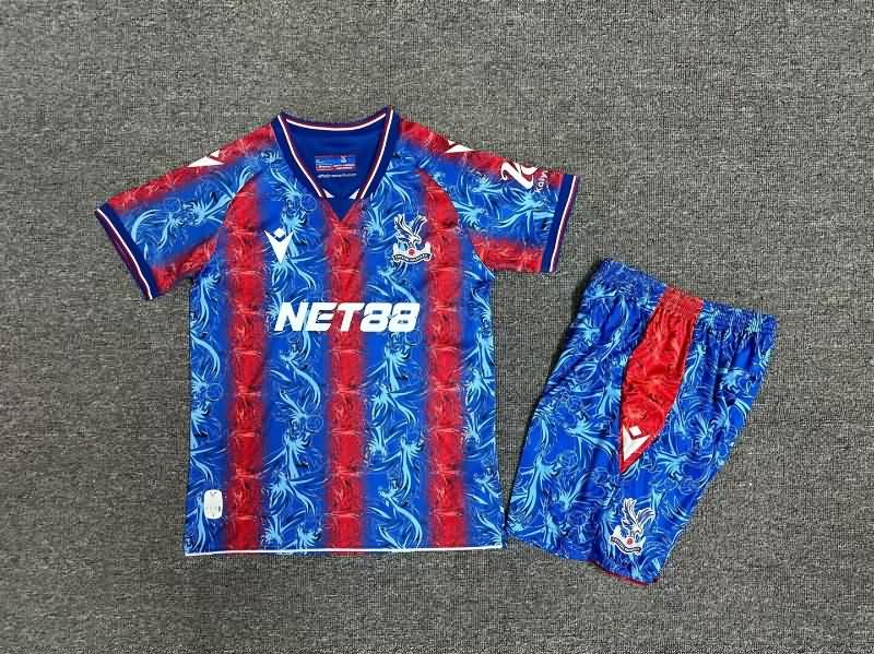 Kids Crystal Palace Soccer Jersey Home Replica 24/25