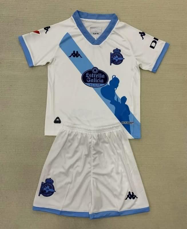 Kids Deportivo La Coruna Soccer Jersey Away Replica 24/25