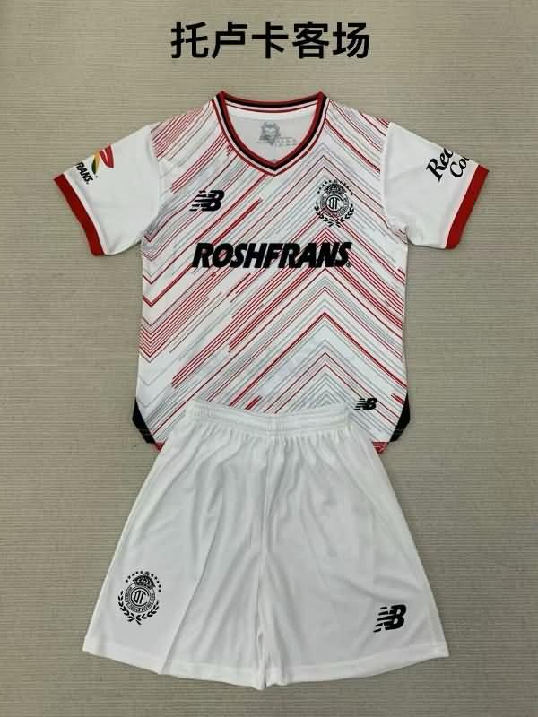 Kids Deportivo Toluca Soccer Jersey Away Replica 24/25