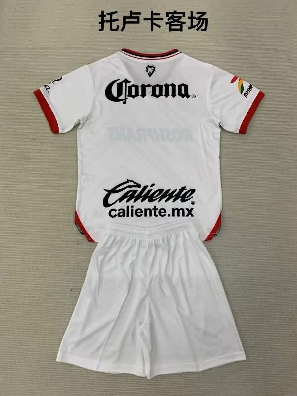 Kids Deportivo Toluca Soccer Jersey Away Replica 24/25