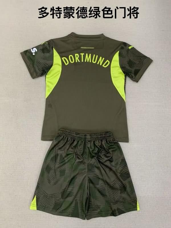 Kids Dortmund Soccer Jersey Goalkeeper Green Replica 24/25