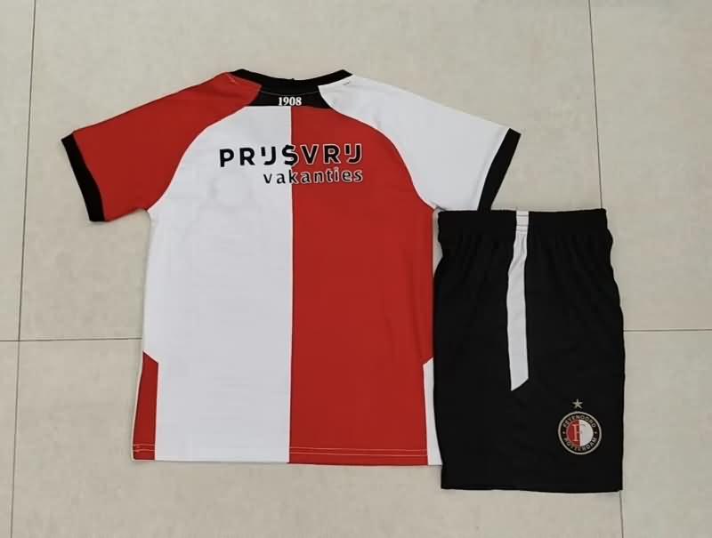 Kids Feyenoord Soccer Jersey Home Replica 24/25