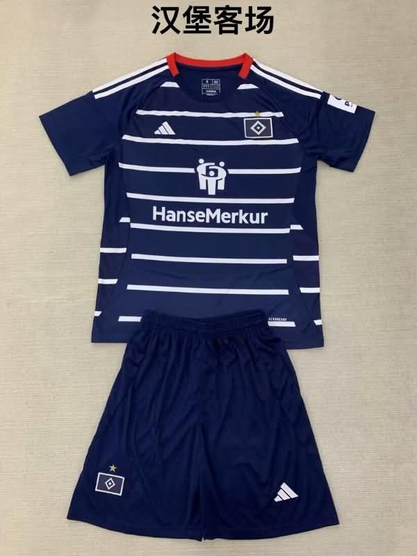 Kids Hamburg Soccer Jersey Away Replica 24/25