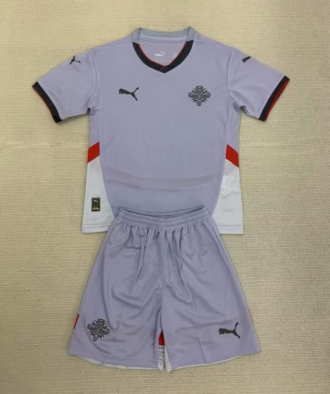 Kids Iceland Soccer Jersey Away Replica 2024