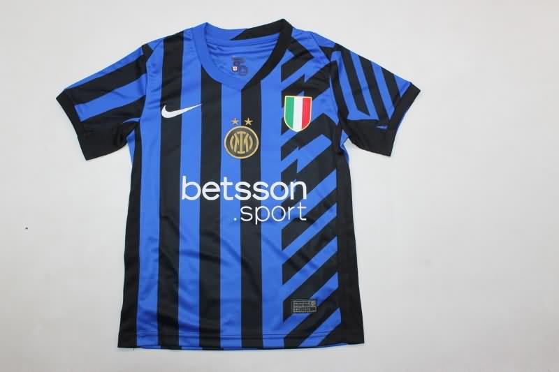 Kids Inter Milan Soccer Jersey Home Replica 24/25