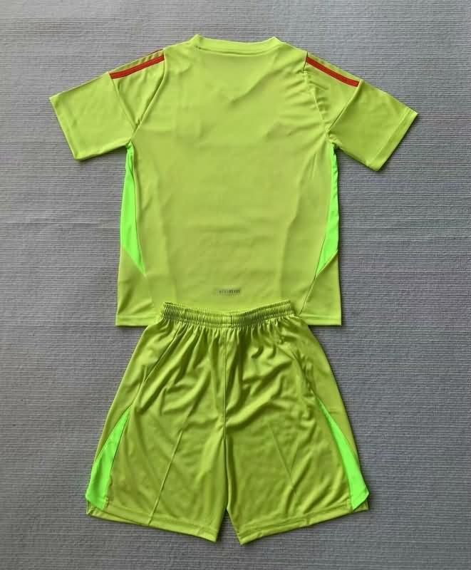 Kids Italy Soccer Jersey Goalkeeper Yellow Replica 2024