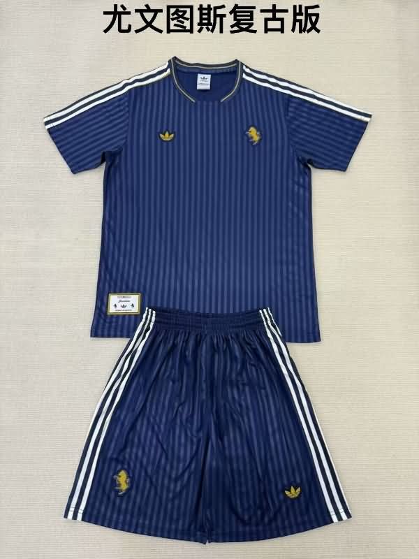 Kids Juventus Soccer Jersey Dark Blue Replica 24/25