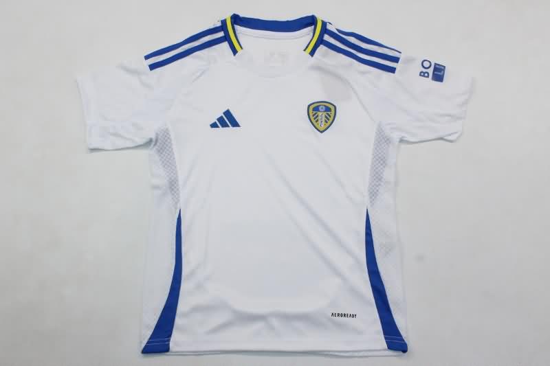 Kids Leeds United Soccer Jersey Home Replica 24/25