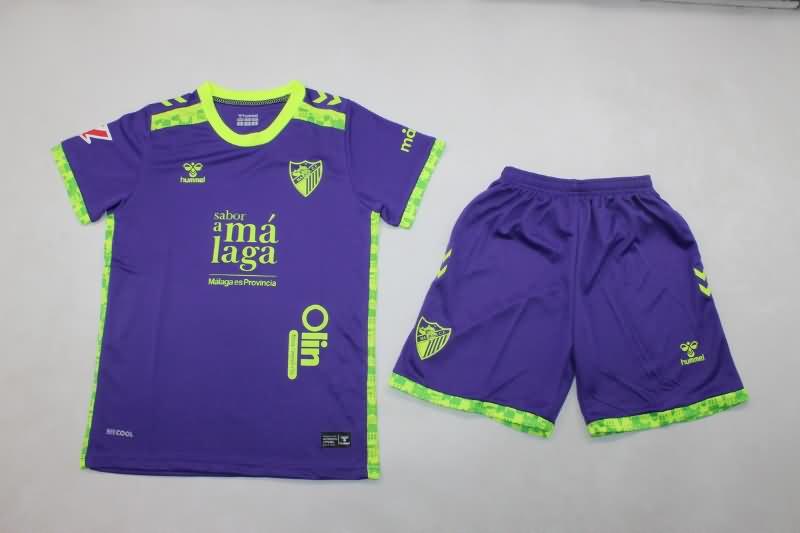 Kids Malaga Soccer Jersey Away Replica 24/25