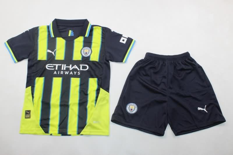 Kids Manchester City Soccer Jersey Away Replica 24/25