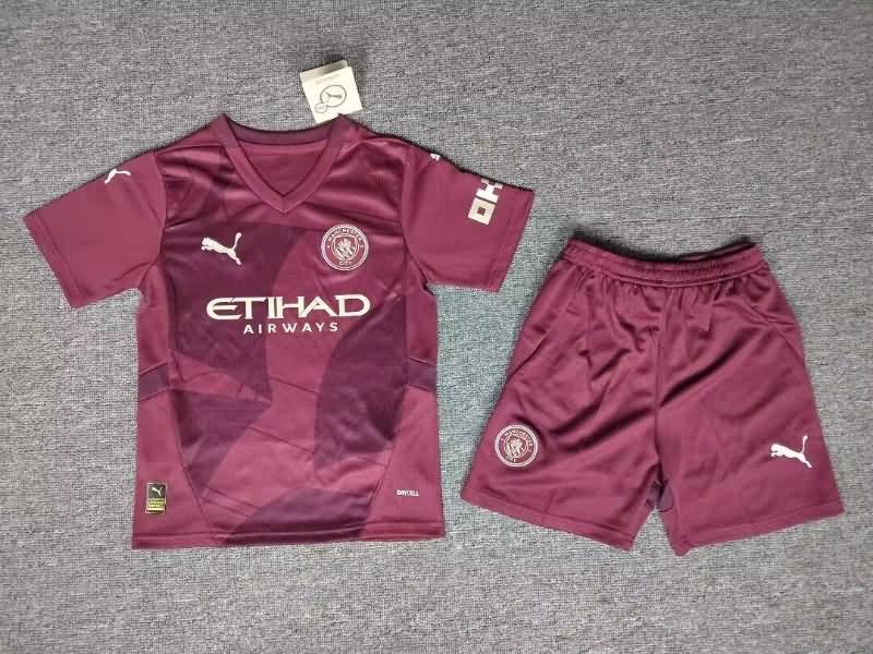 Kids Manchester City Soccer Jersey Third Replica 24/25