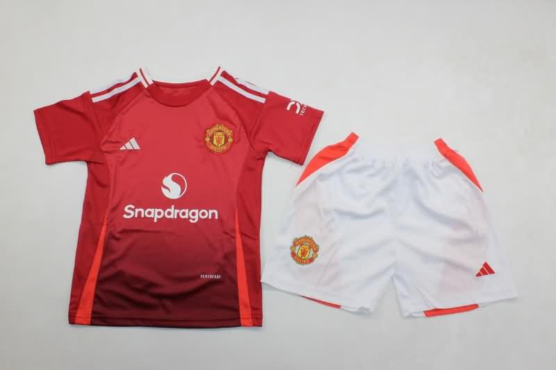 Kids Manchester United Soccer Jersey Home Replica 24/25