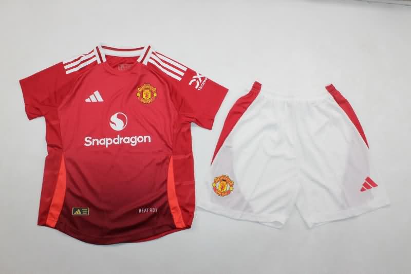 Kids Manchester United Soccer Jersey Home (Player) 24/25