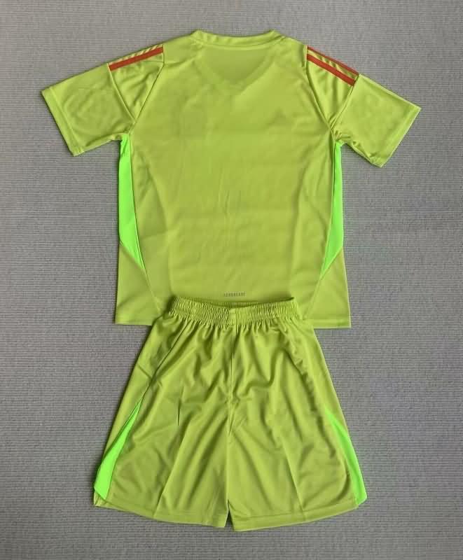 Kids Mexico Soccer Jersey Copa America Goalkeeper Yellow Replica 2024