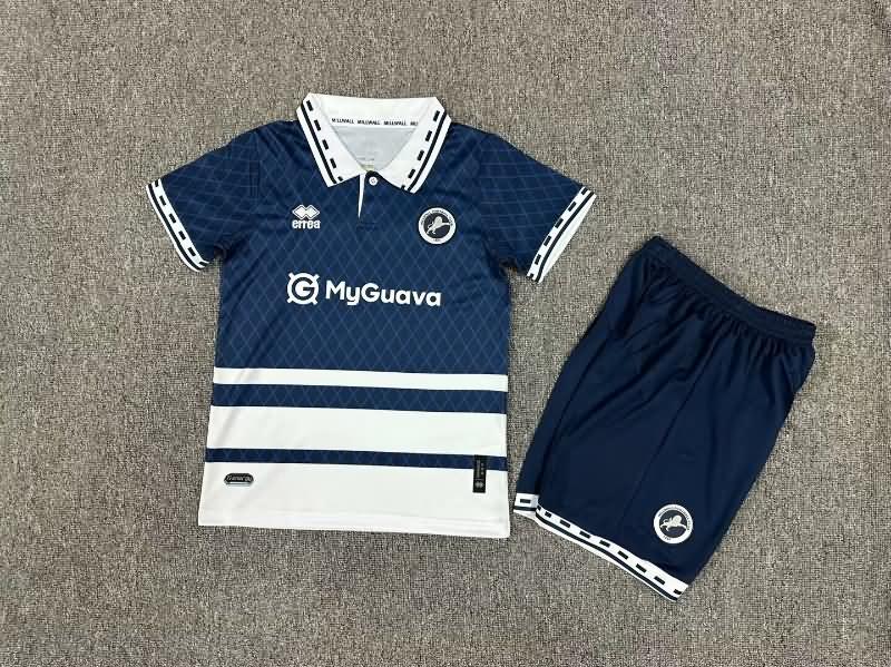 Kids Millwall Soccer Jersey Home Replica 24/25