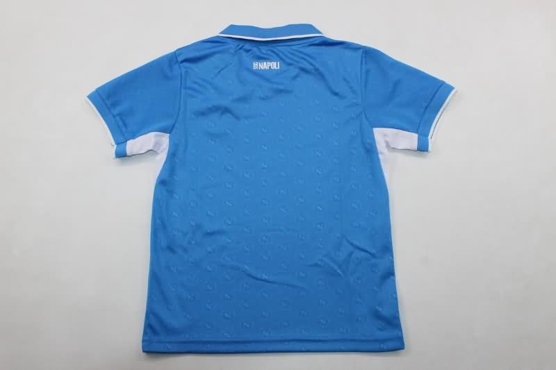 Kids Napoli Soccer Jersey Home Replica 24/25