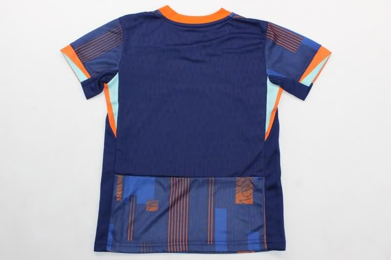 Kids Netherlands Soccer Jersey Away Replica 2024