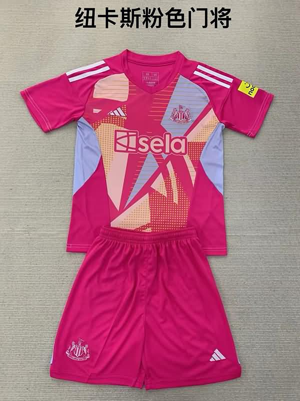 Kids Newcastle United Soccer Jersey Goalkeeper Pink Replica 24/25