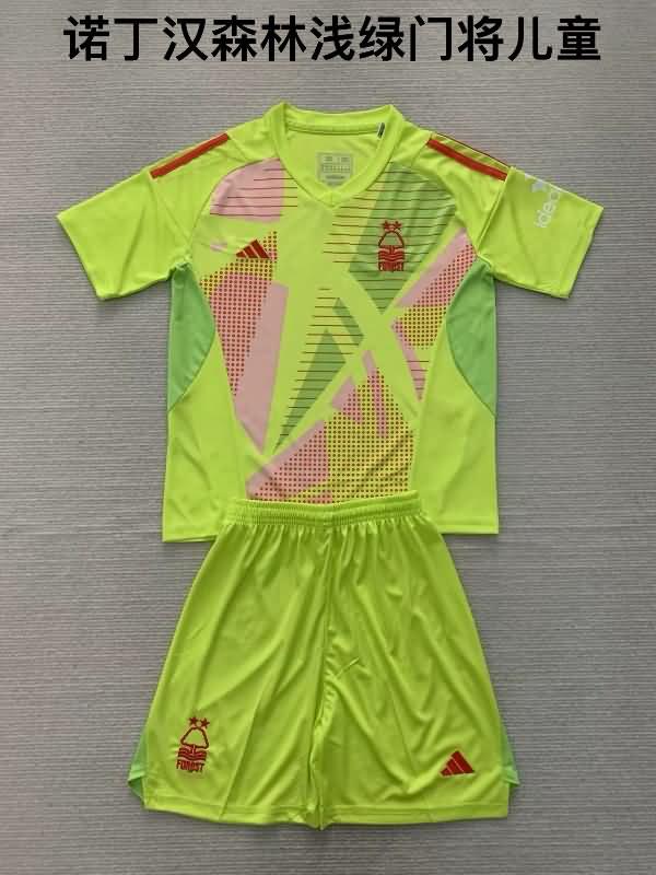 Kids Nottingham Forest Soccer Jersey Goalkeeper Green Replica 24/25