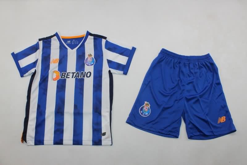 Kids Porto Soccer Jersey Home Replica 24/25