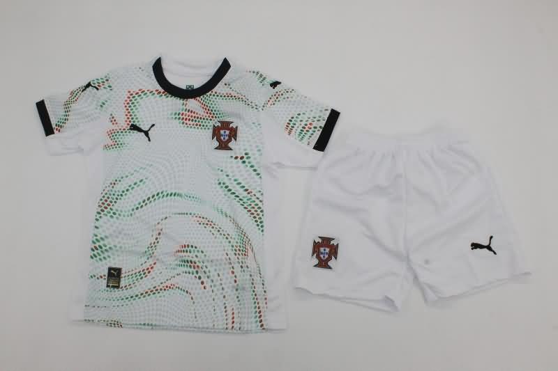 Kids Portugal Soccer Jersey Away Replica 2025