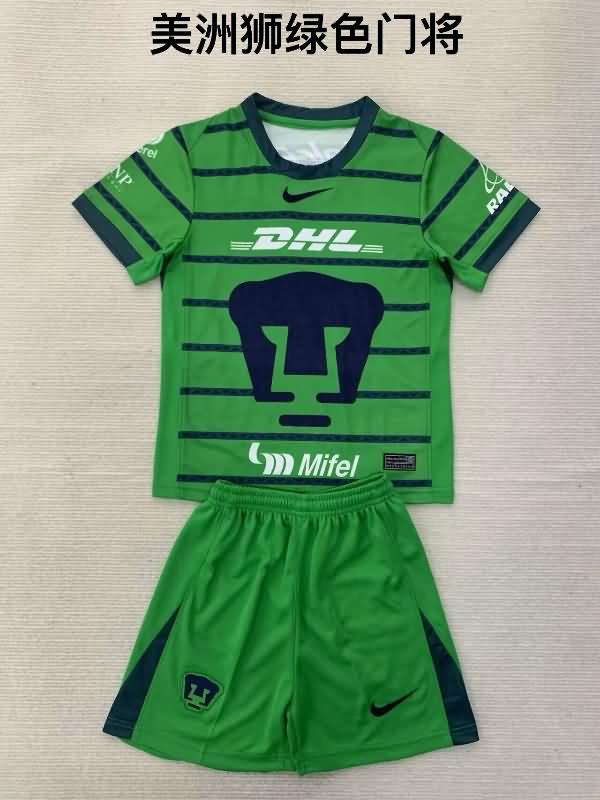 Kids Pumas UNAM Soccer Jersey Goalkeeper Green Replica 24/25