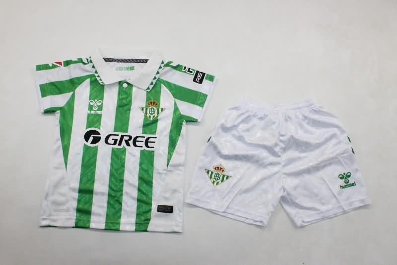 Kids Real Betis Soccer Jersey Home Replica 24/25