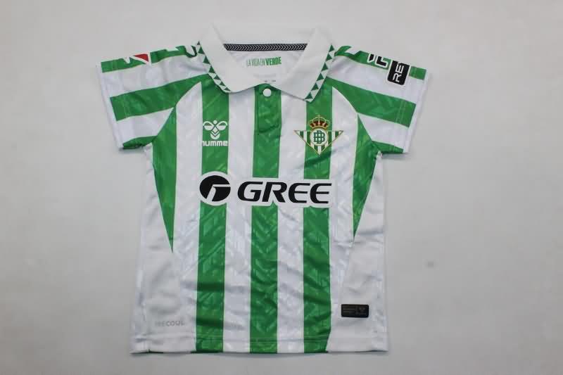 Kids Real Betis Soccer Jersey Home Replica 24/25