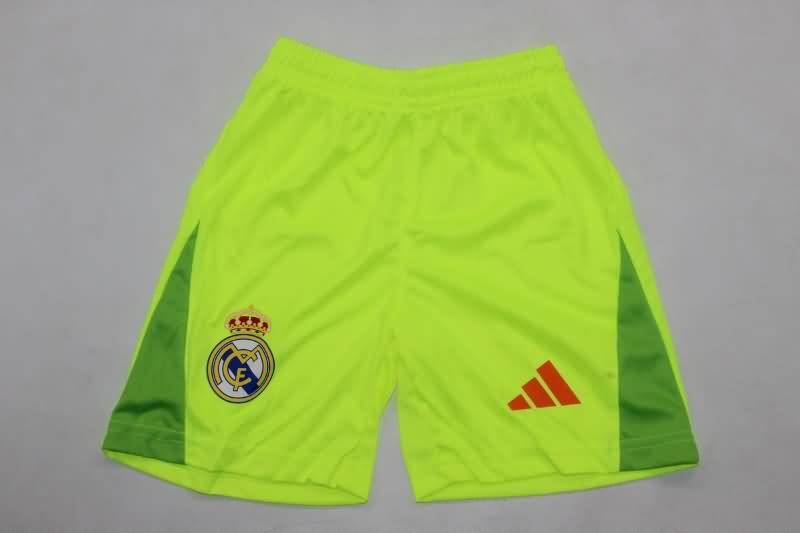 Kids Real Madrid Soccer Jersey 02 Goalkeeper Green Replica 24/25