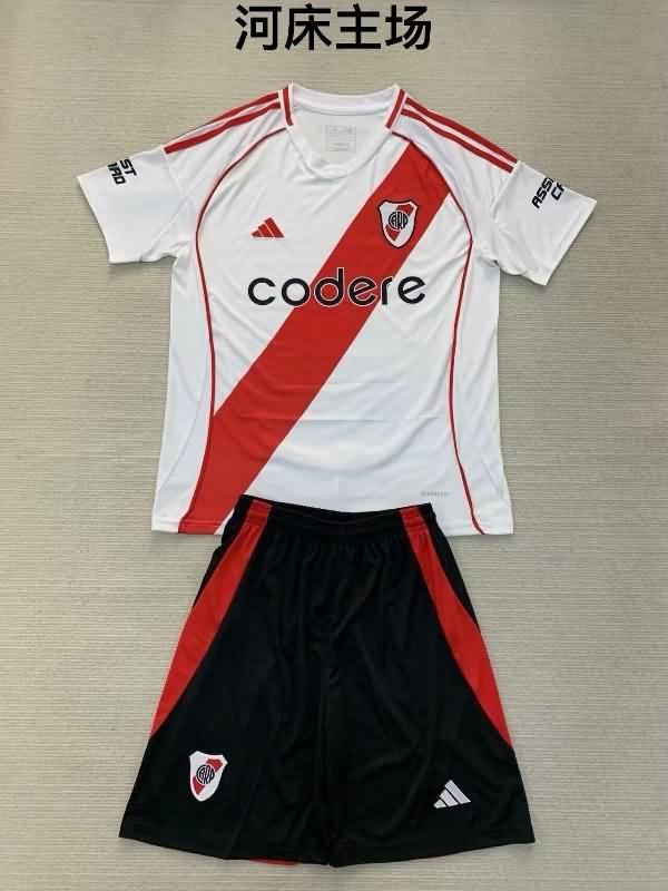 Kids River Plate Soccer Jersey Home Replica 2024