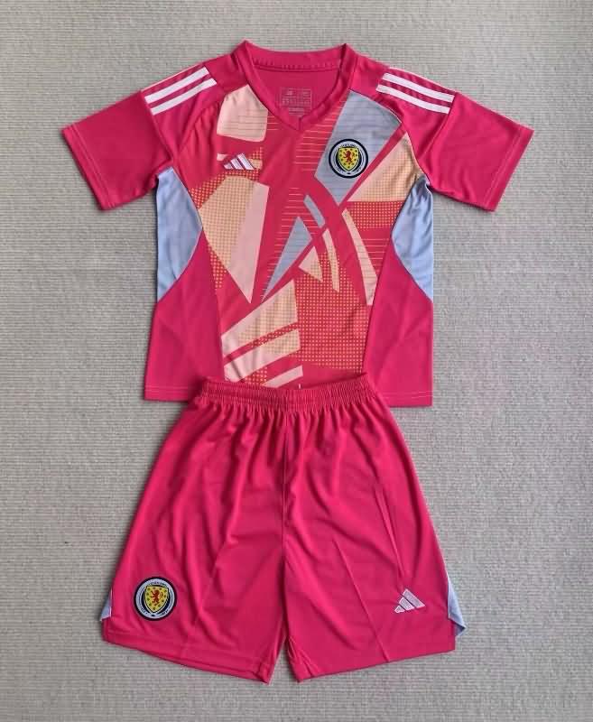 Kids Scotland Soccer Jersey Goalkeeper Pink Replica 2024