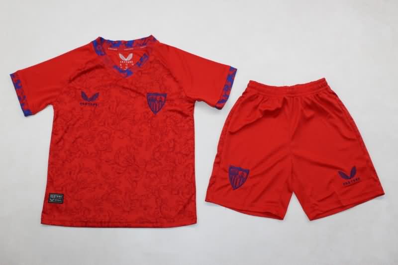 Kids Sevilla Soccer Jersey Away Replica 24/25