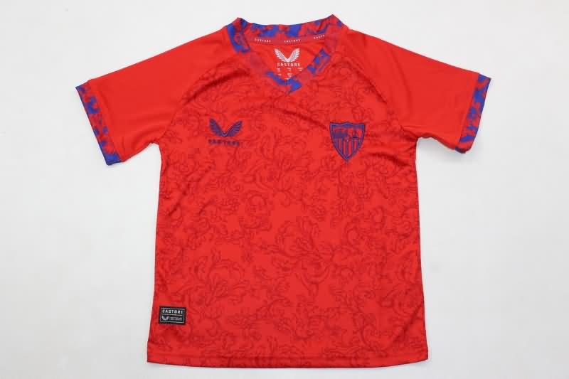 Kids Sevilla Soccer Jersey Away Replica 24/25