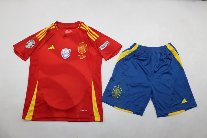 Kids Spain Soccer Jersey Home Final Replica 2024