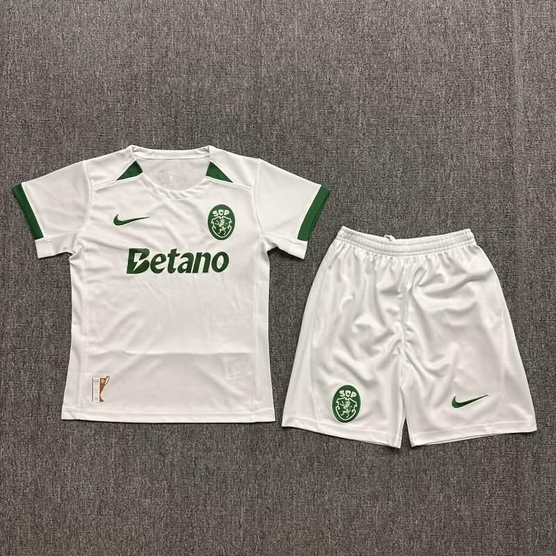 Kids Sporting Lisbon Soccer Jersey Away Replica 24/25