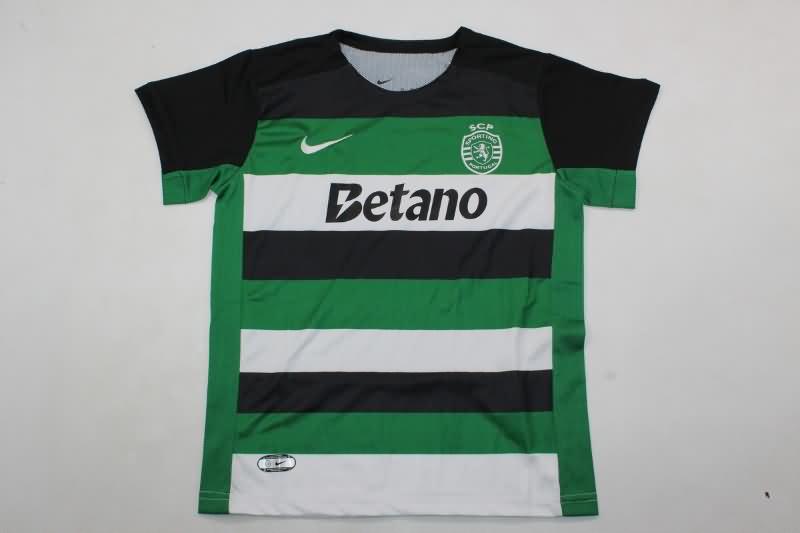 Kids Sporting Lisbon Soccer Jersey Home Replica 24/25