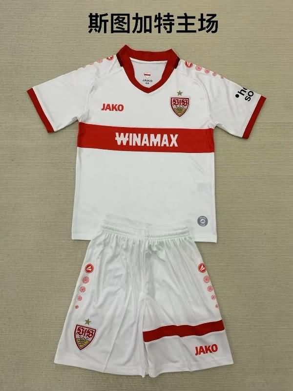 Kids Stuttgart Soccer Jersey Home Replica 24/25