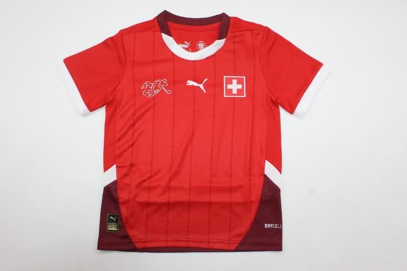 Kids Switzerland Soccer Jersey Home Replica 2024