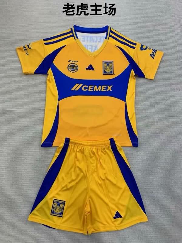 Kids Tigres UANL Soccer Jersey Home Replica 24/25