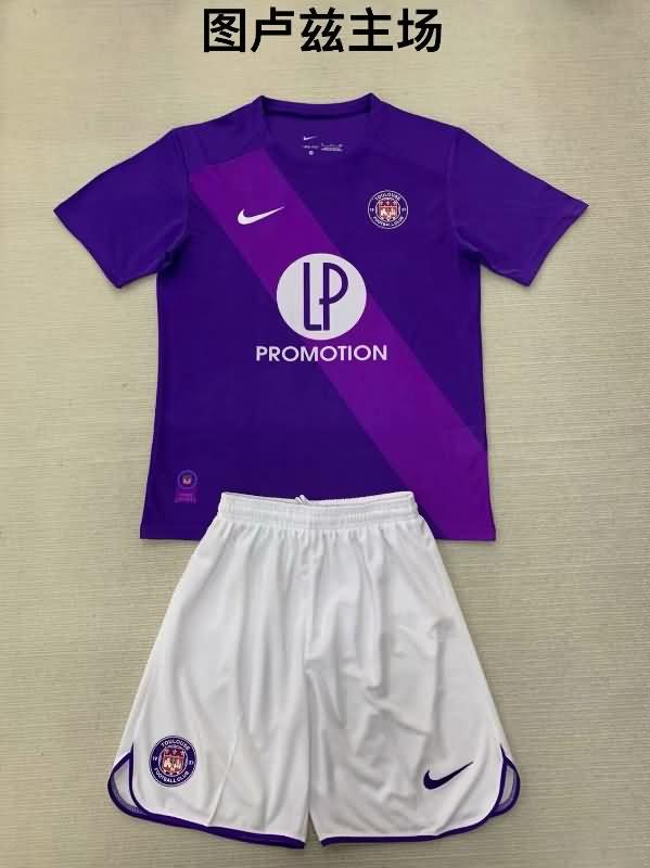 Kids Toulouse Soccer Jersey Home Replica 24/25