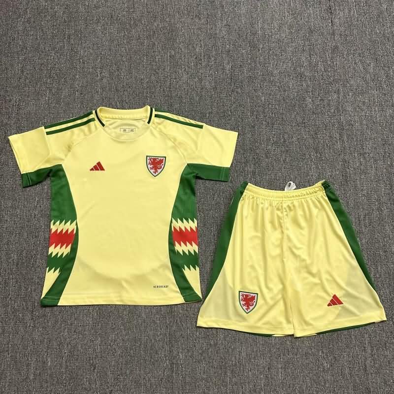 Kids Wales Soccer Jersey Away Replica 2024