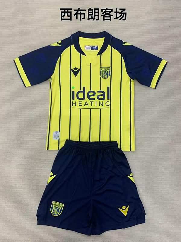 Kids West Bromwich Soccer Jersey Away Replica 24/25