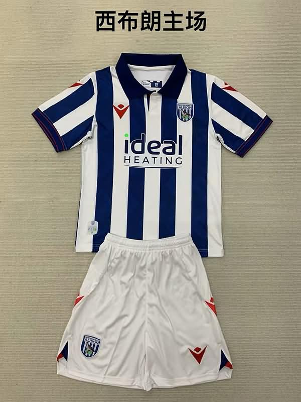 Kids West Bromwich Soccer Jersey Home Replica 24/25