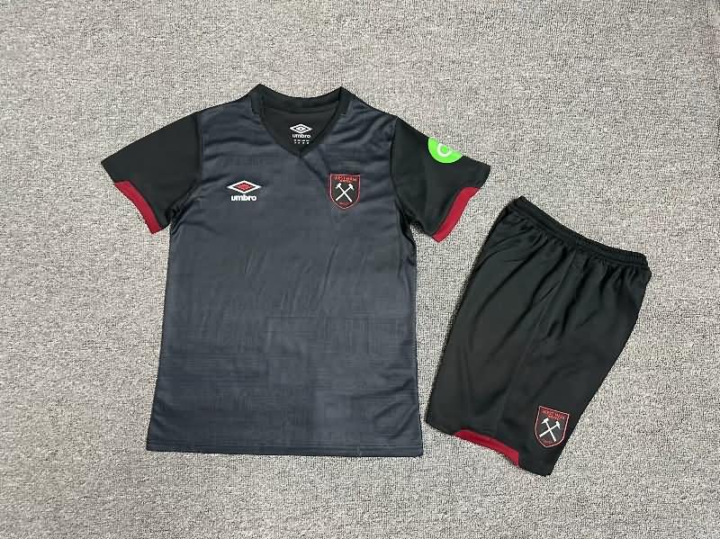 Kids West Ham Soccer Jersey Away Replica 24/25