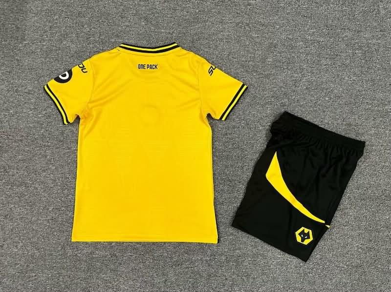 Kids Wolves Soccer Jersey Home Replica 24/25