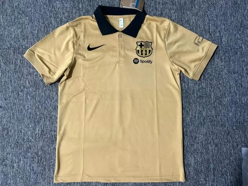 Barcelona Soccer Jersey Gold Polo Replica 24/25