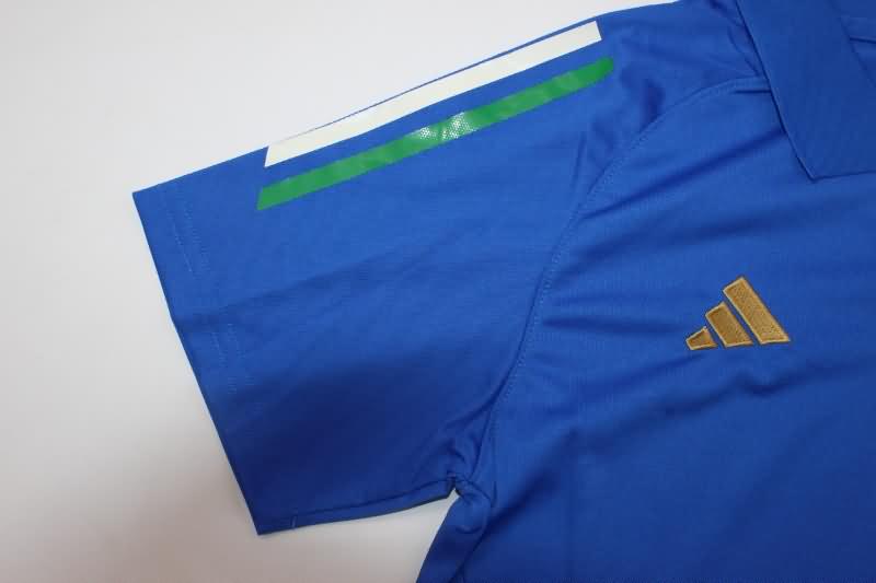 Italy Soccer Jersey Blue Polo Replica 2024