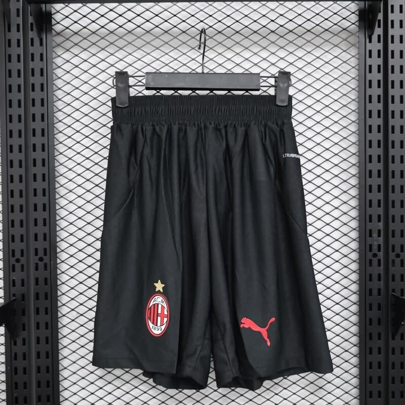 AC Milan Soccer Shorts Home Black (Player) 24/25