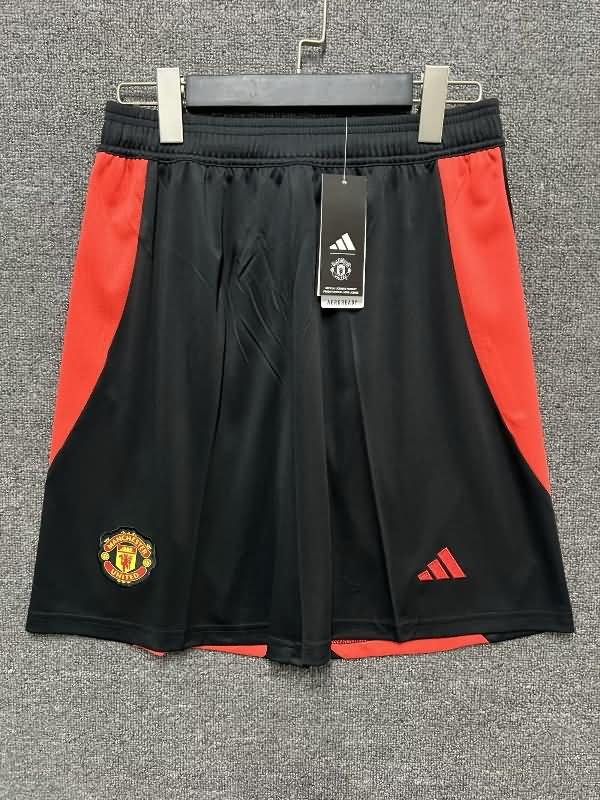 Manchester United Soccer Shorts Black Replica 24/25