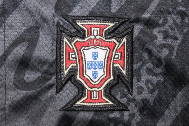 Portugal Soccer Shorts Goalkeeper Black Replica 2024